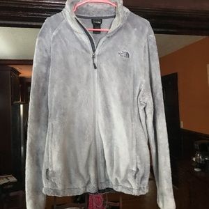 Women’s fuzzy north face jacket